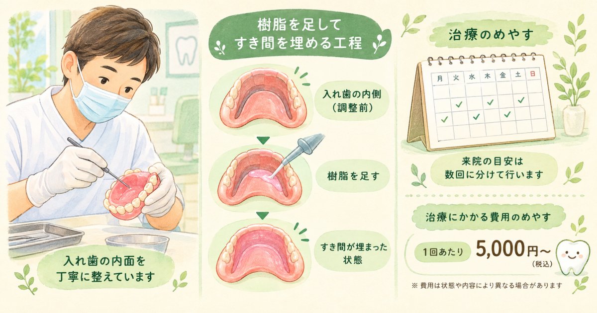 作り直しだけではない！歯科医院で行う調整と補修の選択肢