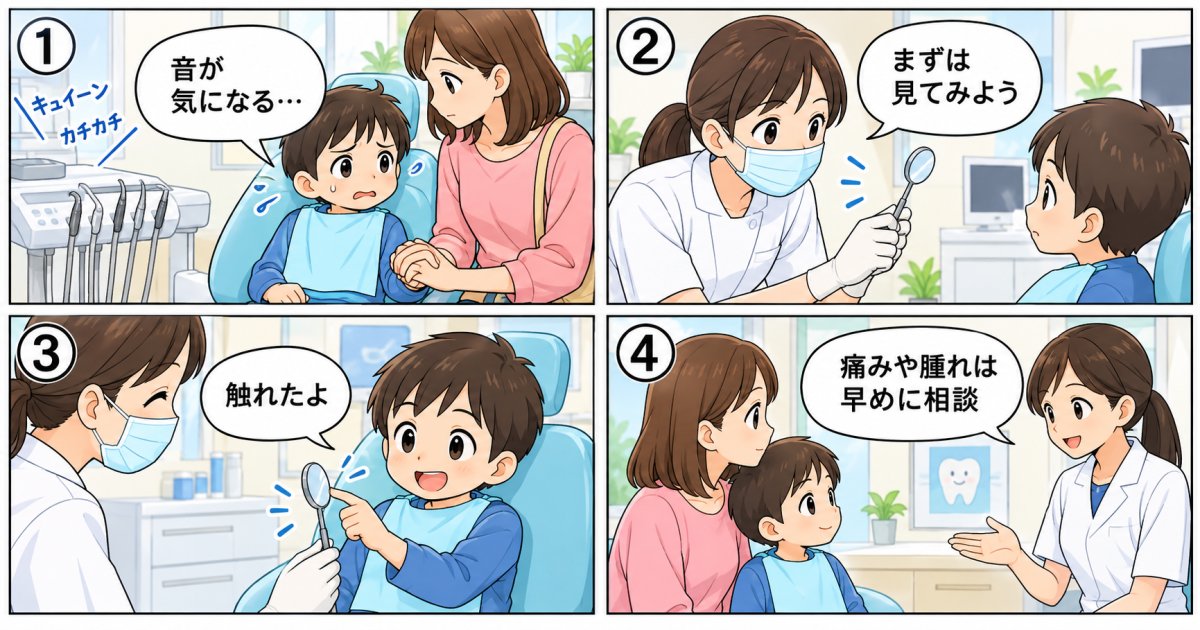 子供が歯医者を怖がる時の対処法と、家庭での準備から段階的に慣らす工夫